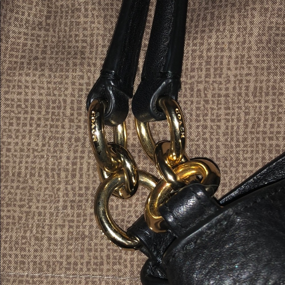 COACH pebbled leather Small Lexy handbag - Picture 7 of 8